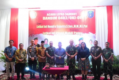 Bupati OKI, Iskandar Lepas Sambut Dandim…