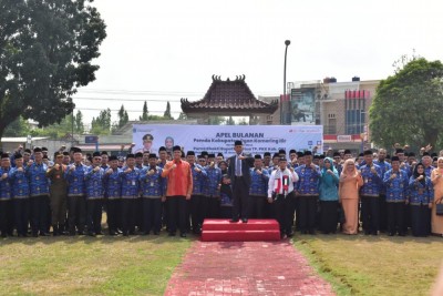Haru, Saat Ribuan ASN OKI Lepas H. Iskandar…