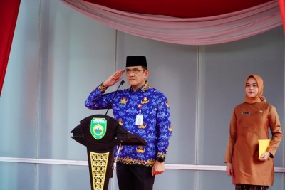 Pimpin Apel Gabungan, Sekda Provinsi Sumsel…