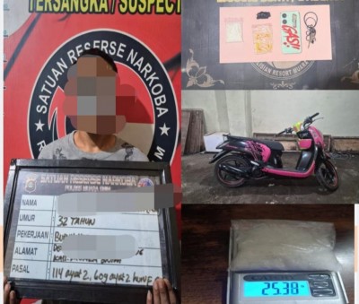 Polisi Gagalkan Peredaran Sabu 25,38 Gram di Muara Enim, Disembunyikan dalam Filter Udara Motor