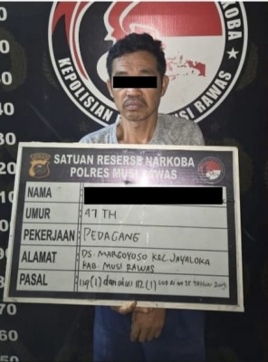Polisi Tangkap Pedagang di Musi Rawas, Simpan-Simpan…