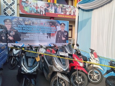 Satreskrim Polrestabes Palembang Ungkap Hampir Separuh Kasus Curanmor dalam Dua Bulan