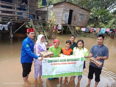 Warga Terdampak banjir Tungkal Jaya dapat…